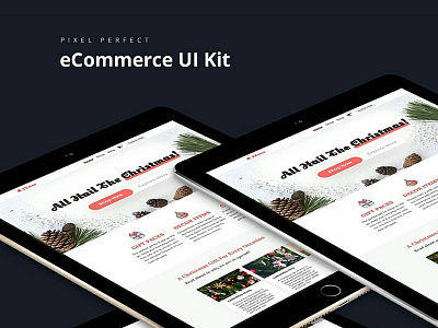 eCommerce UI Kit Web Design #1 concept design ecommerce exploration interface kit landing page pixel ui ux web website