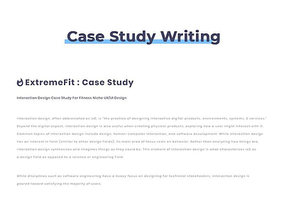 Case Study Interaction Design Project -02 concept design ecommerce exploration interface kit landing page pixel ui ux web website