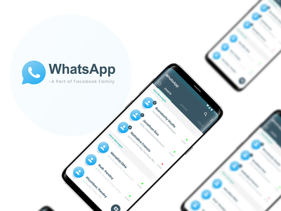 WhatsApp ReDesign Case Study : Freebie Adobe XD Free UI Kit -01