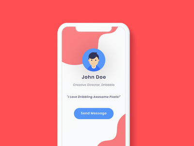 Dribbble Profile Screen Concept Exploration
