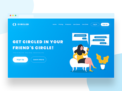 CIRCLED: Chat Solutions Landing Page 💬