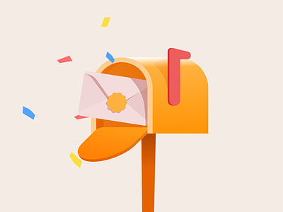 Exclusive invitation illustration invitation letter mail mailbox message postbox