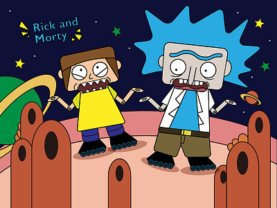 Robots Rick and Morty