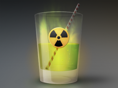Would you drink it? glass illustration photoshop radioactive