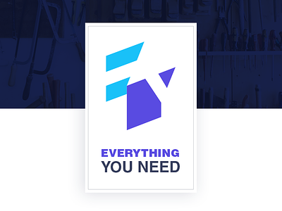 EYN Logo blue cool logo simple whitespace