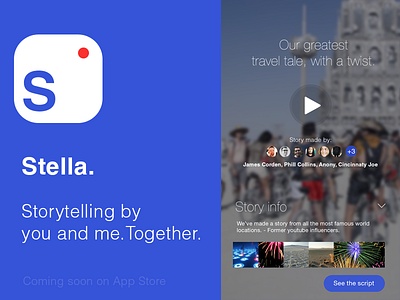 Stella - Video Storytelling - together. app startup