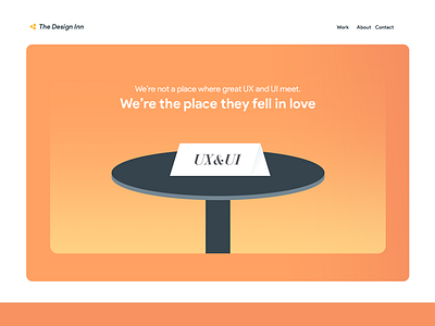 The Design Inn design metaphor orange ui ux