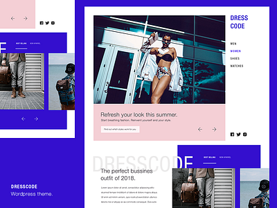 Dresscode Blog theme blog modern simple theme trend trendy wordpress