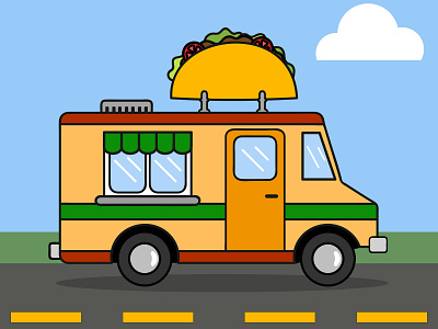 Taco Tuesday 2d design color design food truck illustration mexican taco taco tuesday