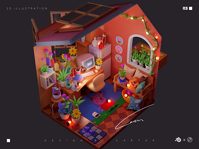 Dream house-04 blender3d