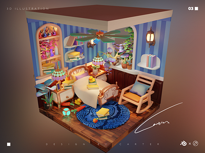 Dream house-06 blender3d
