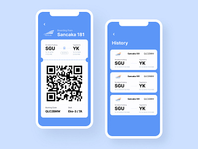 Boarding Pass Mobile UI Design by Arif Rahman on Dribbble