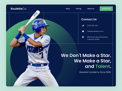 Baseball Academy Web Exploration