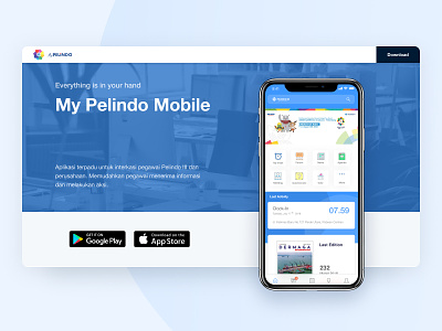 My Pelindo App - Mobile and Web android app dailyui design ios landing page mobile pelabuhan indonesia pelindo ui ui design uiux ux web design