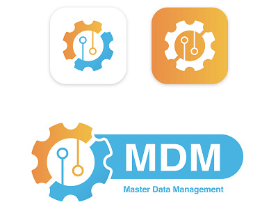 Mobile icon logo application of MDM app icon logo