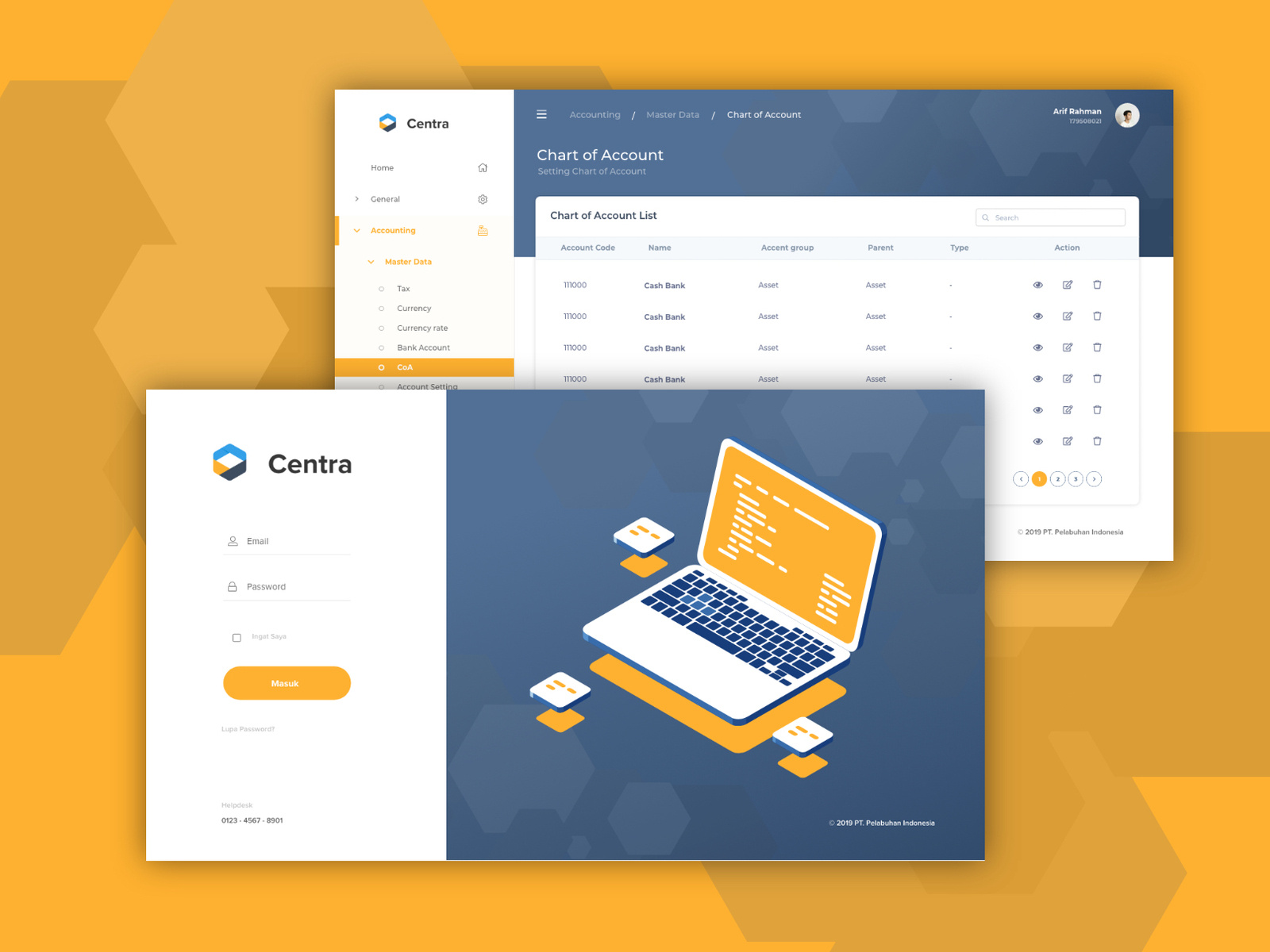 Centra Web UI Design by Arif Rahman on Dribbble