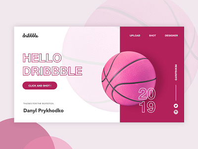 Dribbble Debut Shot debut invitations ui design uiux web design