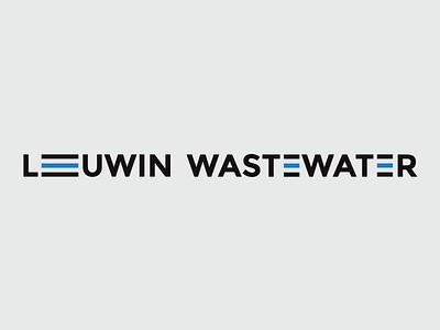 Wastewater plant logo branding logo