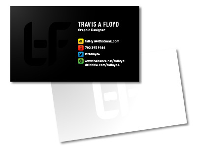 Personal Business Card (Re-revisited) black business card personal