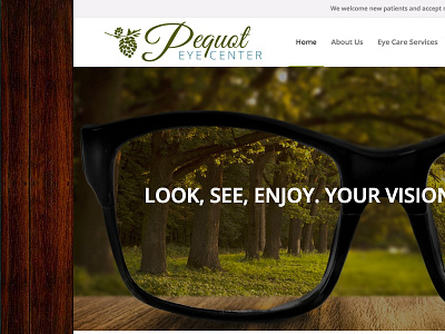 Pequot Eye Center medical vision wordpress