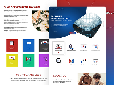 Testrig Website Design clean designer designerpandey testing testrig uiux webdesign website website design