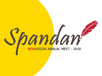 Spandan 2018 designerpandey event logo