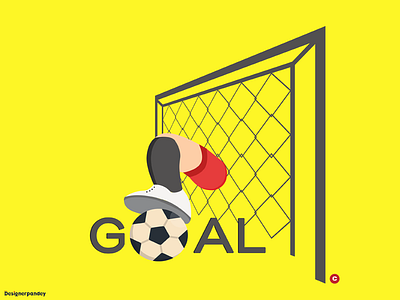 Designer pandey Goal branding creative designerpandey freedesign goal