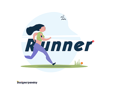 Dribble Runner art artist creative designer designerpandey exercise fitness runner stayfit stayrunning