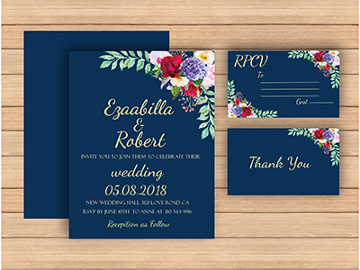 Floral Wedding Invitation Card card modren desgin new design wedding wedding invitation