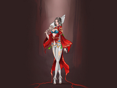 final my new warrior character jpg ins design illustration sketch ux