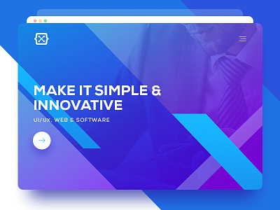 Business landing page banner business creative ui ux web