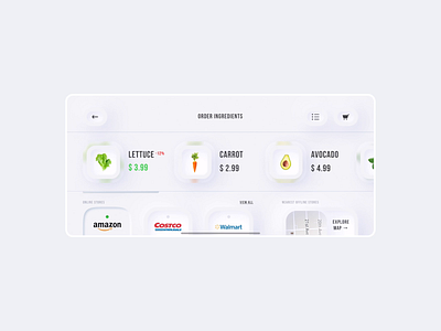 Yayco Shopping List cart filter flow grocery ui