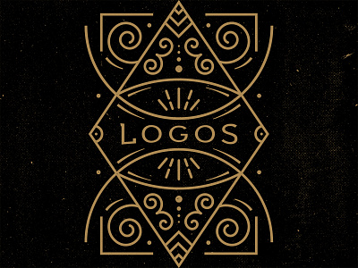 Logos badge gold line art logos texture vector