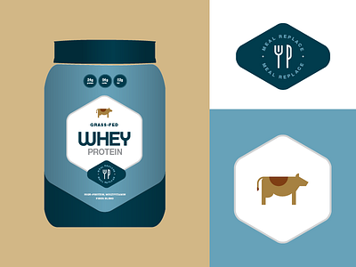 Protein Label Concepts 01 grass fed life time meal nutrition packaging powder protein replacement whey