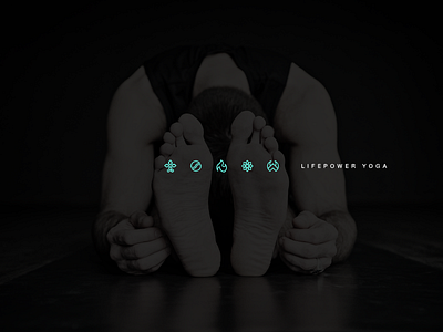 Yoga Exploration branding icon life meditation monoline power vector yoga