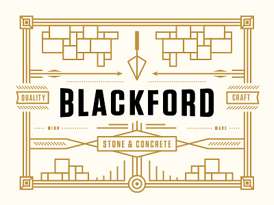 Blackford Stone Sign