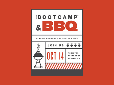 Bootcamp & BBQ bbq bootcamp event fitness grill kettlebell life time