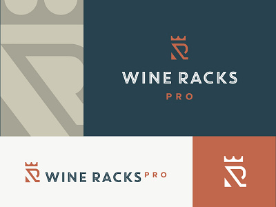 Wine Racks Pro logo - WIP crown king monogram rack w wine