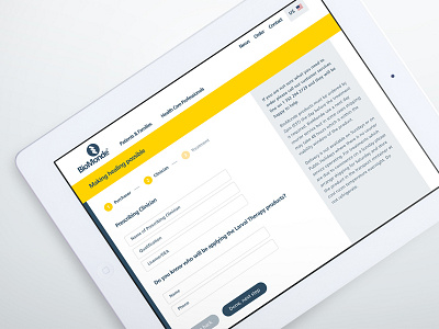 BioMonde – Order Form form front end development rwd ui user interface ux web website