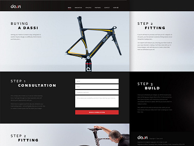 Buying A Dassi bikes cycling dassi form input luxury process rwd ui ux web design website