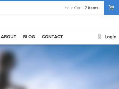 Login And Cart cart clean ecommerce flat jex login shopify ui user interface web web design website