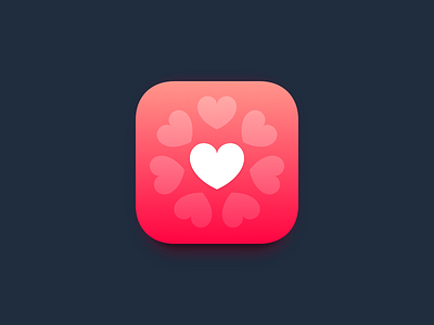 Heart Icon app app icon emblem health heart icon identity ios ios10 launcher mark