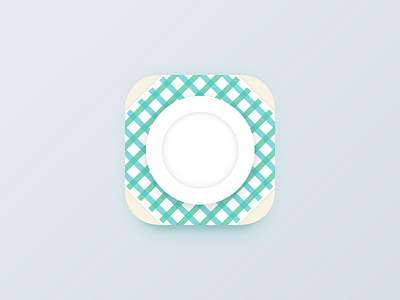 Plate Icon app appicon dish emblem icon identity ios ios10 launcher mark plate