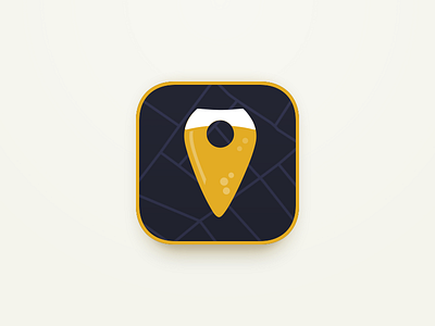 Pub Finder app app icon beer emblem icon identity launcher location map mark pin pub