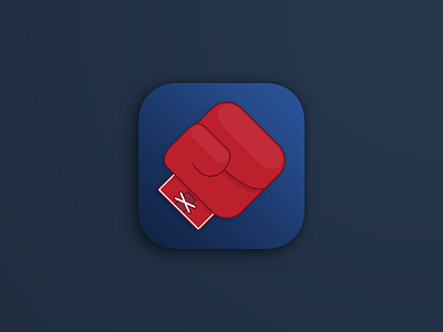Boxing Fitness App app appicon boxing emblem icon identity ios mark sport