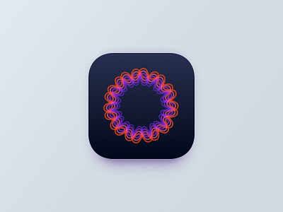 Jellywave app appicon emblem gradient icon identity ios launcher logo mark wave