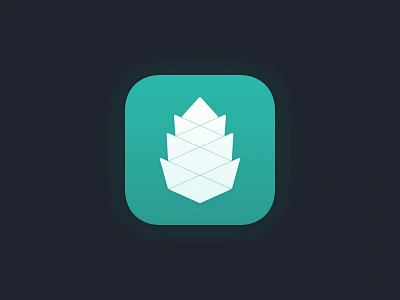 Cone app app icon app store brand cone emblem icon ios location nature pinecone