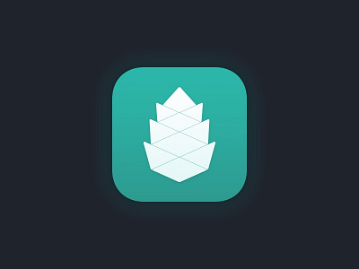 Cone app app icon app store brand cone emblem icon ios location nature pinecone