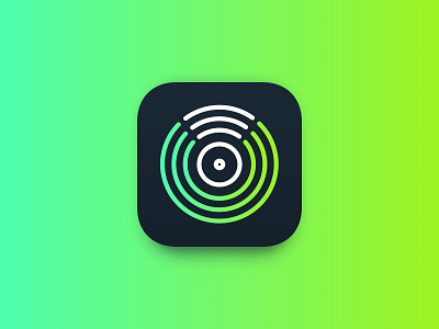 🎧 + 👫 + 🕺 app app icon application brand emblem icon identity ios ios icon music share trance