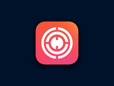 Maze Icon app app icon application brand colors design emblem gradient icon identity ios ios icon